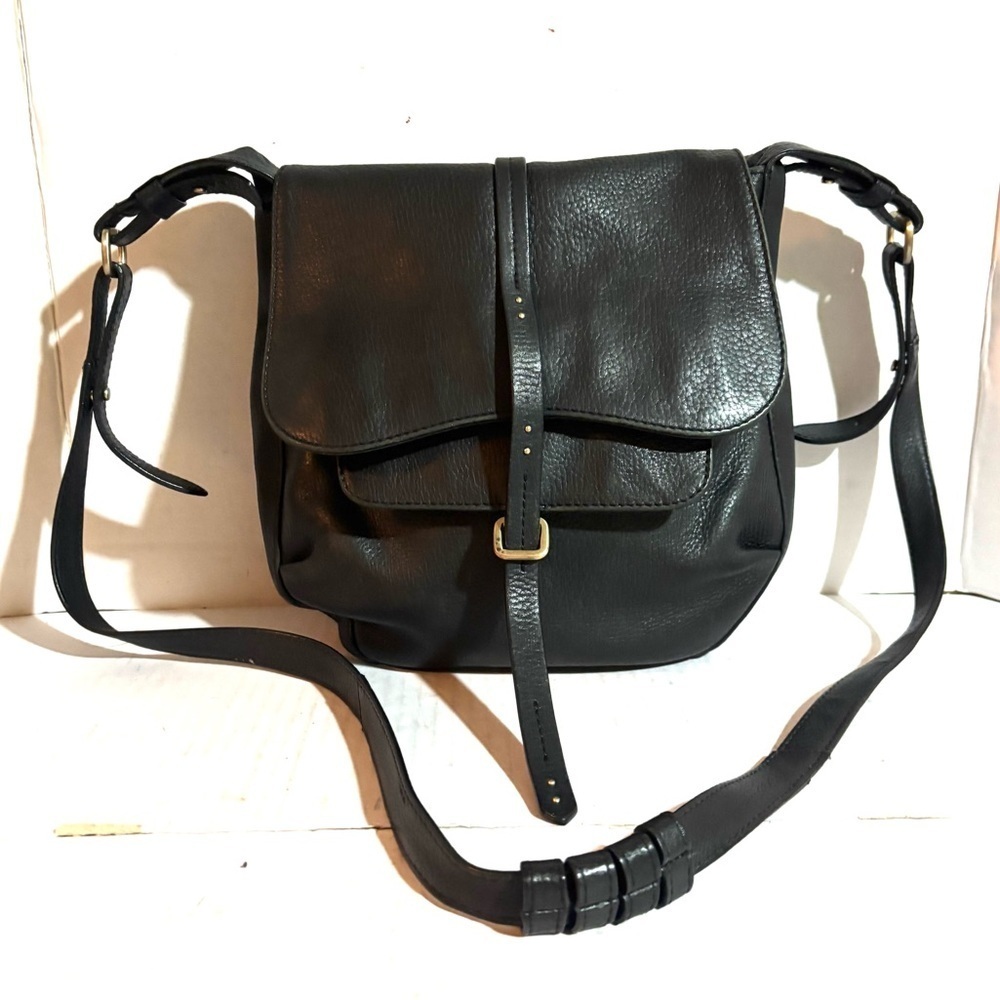 Radley London black leather crossbody handbag